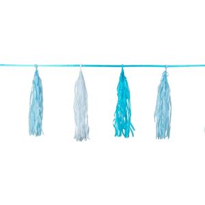 Kwast tassel slinger blauw 3 meter