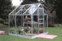 Tuinkas Popular 66 aluminium - 3 mm tuindersglas - 193x195 cm- - Tuindersglas- Royal Well