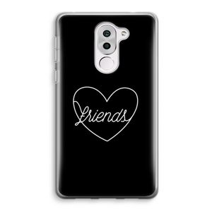 Friends heart black: Honor 6X Transparant Hoesje