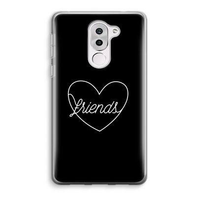 Friends heart black: Honor 6X Transparant Hoesje