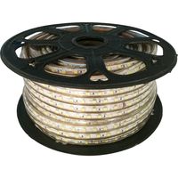 LED Strip - Aigi Strabo - 50 Meter - IP65 Waterdicht - Helder/Koud Wit 6500K - 5050 SMD 230V - thumbnail