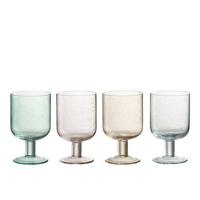 J-Line Tommy wijnglas - glas - mix - assortiment van 4x - thumbnail