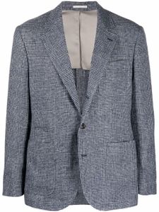 Brunello Cucinelli blazer à simple boutonnage - Bleu