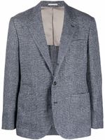 Brunello Cucinelli blazer à simple boutonnage - Bleu - thumbnail