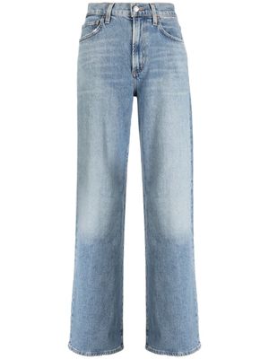 AGOLDE jean droit Harper à taille mi-haute - Bleu