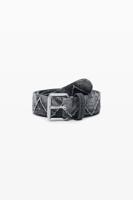 Denim riem zigzag - BLUE - 95