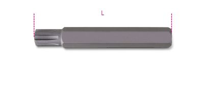 Beta Bits voor schroeven met RIBE® aansluiting 867RIBE/L 10 - 008670760