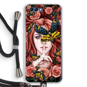 Lady Moth: Honor 10 Transparant Hoesje met koord