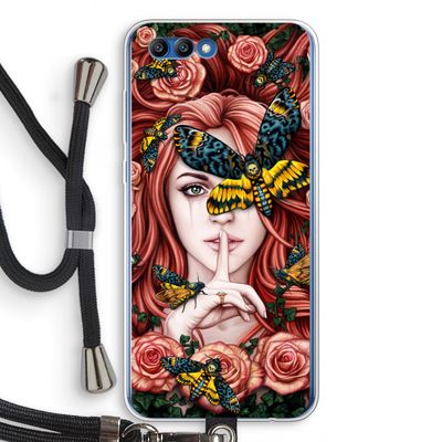 Lady Moth: Honor 10 Transparant Hoesje met koord