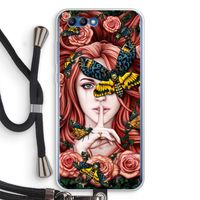 Lady Moth: Honor 10 Transparant Hoesje met koord