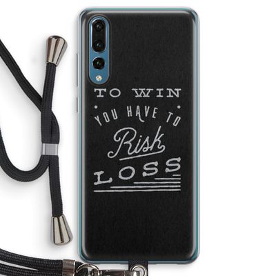 Risk loss: Huawei P20 Pro Transparant Hoesje met koord Risk loss: Huawei P20 Pro Transparant Hoesje met koord