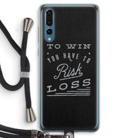 Risk loss: Huawei P20 Pro Transparant Hoesje met koord