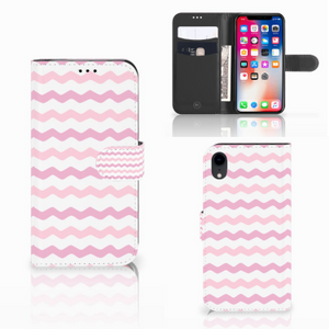 Apple iPhone Xr Telefoon Hoesje Waves Roze