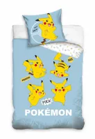 Pikachu Dekbedovertrek Pika- 140 x 200 cm - 70 x 90 cm