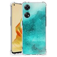 Back Cover OPPO Reno8 T 4G Painting Blue - thumbnail