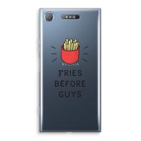 Fries before guys: Sony Xperia XZ1 Transparant Hoesje