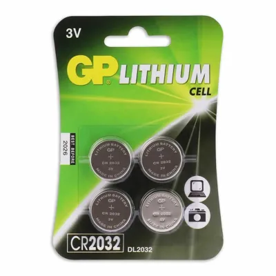 CR2032 Lithium-Knoopcelbatterijen 3V 4pk