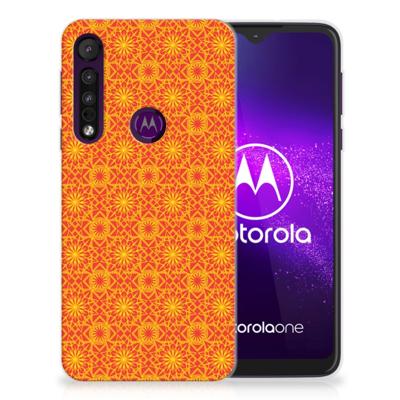 Motorola One Macro | TPU bumper | Batik Oranje