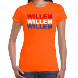 Willem t-shirt oranje voor dames - Koningsdag shirts