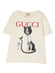 Gucci Kids t-shirt à imprimé graphique - Tons neutres