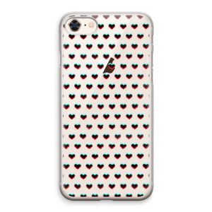 Hartjes: iPhone 8 Transparant Hoesje