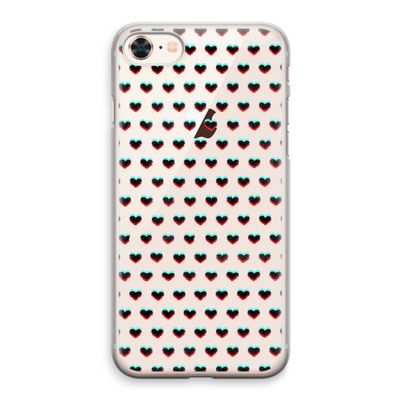 Hartjes: iPhone 8 Transparant Hoesje
