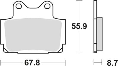 TRW Brake pad mcb 541 sh sintered metal
