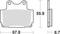 TRW Brake pad mcb 541 sh sintered metal