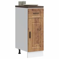 Keuken onderkast "Porto" bewerkt hout oud houtkleurig