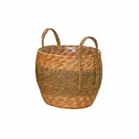 Mand Maisblad Naturel / Oranje Ø28cm Mand Maisblad Naturel / Oranje Ø28cm