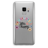 Happy days: Samsung Galaxy S9 Transparant Hoesje