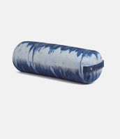 Manduka Yoga Bolster Blauw Rond - Handgeverfd - 69 x 23 cm - thumbnail