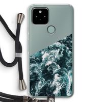 Zee golf: Pixel 5 Transparant Hoesje met koord