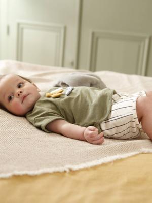 2-delige katoenen set voor jongens kaki 2-delige katoenen set voor jongens kaki