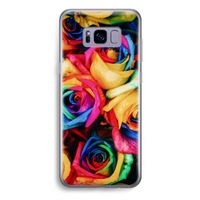 Neon bloemen: Samsung Galaxy S8 Plus Transparant Hoesje
