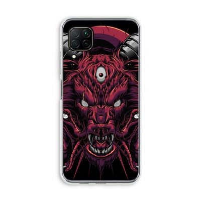 Hell Hound and Serpents: Huawei P40 Lite Transparant Hoesje