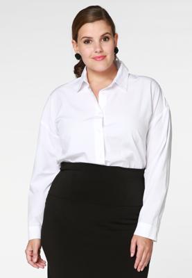 Yoek Blouse casual | Wit | Maat 46/48