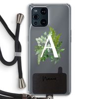 Green Brush: Oppo Find X3 Transparant Hoesje met koord