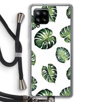Tropische bladeren: Samsung Galaxy A42 5G Transparant Hoesje met koord