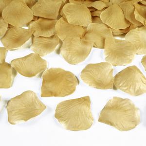 Rozenblaadjes snippers - goud - 500x stuks - Bruiloft decoratie - Feestartikelen