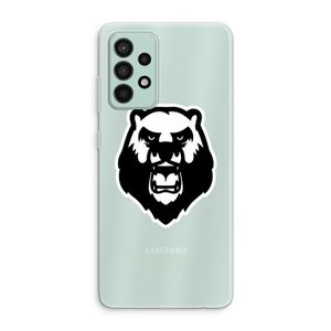 Angry Bear (white): Samsung Galaxy A52s 5G Transparant Hoesje