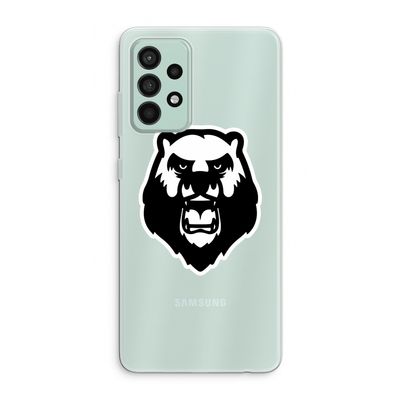 Angry Bear (white): Samsung Galaxy A52s 5G Transparant Hoesje
