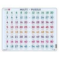 Selecta Larsen legpuzzel leren rekenen - tafels, 80st. Selecta Larsen legpuzzel leren rekenen - tafels, 80st.