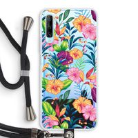 Tropisch 2: Huawei P Smart Pro Transparant Hoesje met koord