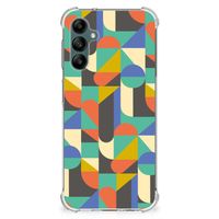 Samsung Galaxy A14 5G/4G Doorzichtige Silicone Hoesje Funky Retro - thumbnail