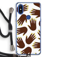 Hands dark: Xiaomi Mi Mix 3 Transparant Hoesje met koord