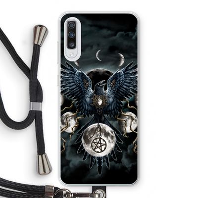 Sinister Wings: Samsung Galaxy A70 Transparant Hoesje met koord