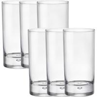 Bormioli Waterglazen/drinkglazen - 6x stuks - 375 ml - van glas - Waterglazen - Glazen