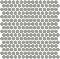 Mozaïek tegels Penny Grijs Mat 31,5x29,1 - Rond Wand en vloer Geglazuurde porseleinen steengoed