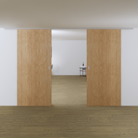 Xperta set 6m rail - alu - Plafond opbouw - Dubbele deur - Deurdikte 50-55mm - Dubbele softclose - opbouw